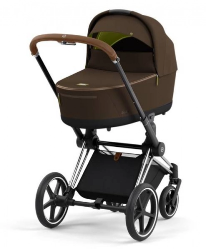 Cybex e-Priam Khaki Brown Chrome brown frame Bērnu rati 4in1