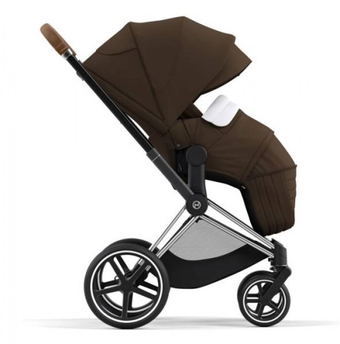 Cybex e-Priam Khaki Brown Chrome brown frame Bērnu rati 4in1