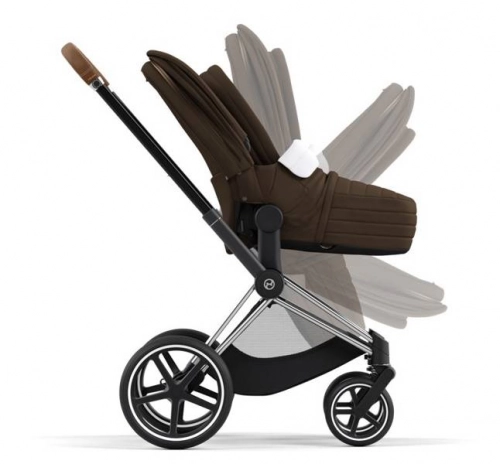 Cybex e-Priam Khaki Brown Chrome brown frame Bērnu rati 4in1