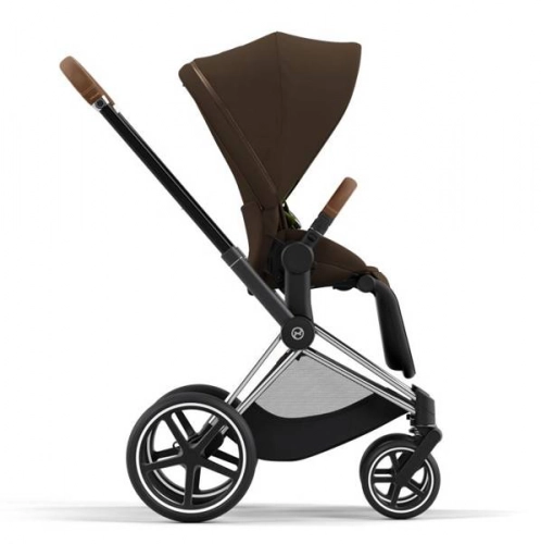 Cybex e-Priam Khaki Brown Chrome brown frame Bērnu rati 4in1