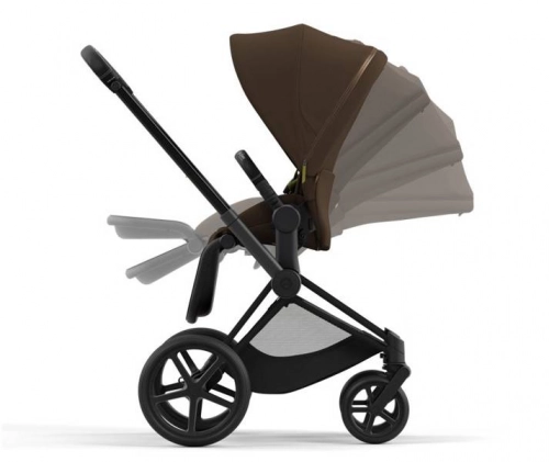 Cybex e-Priam Khaki Brown Matt black frame Bērnu rati 4in1