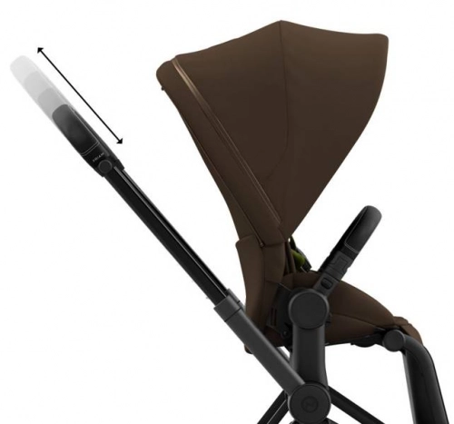 Cybex e-Priam Khaki Brown Matt black frame Bērnu rati 4in1