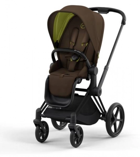 Cybex e-Priam Khaki Brown Matt black frame Bērnu rati 4in1