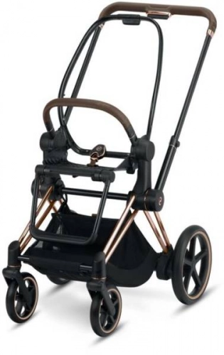 Cybex e-Priam Khaki Brown Rosegold frame Детская коляска 4 в 1