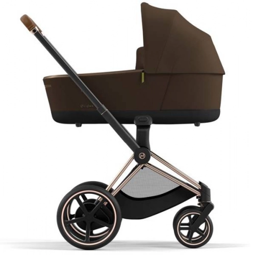 Cybex e-Priam Khaki Brown Rosegold frame Детская коляска 4 в 1