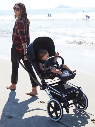 Cybex e-Priam Manhattan Grey Plus Rosegold frame Bērnu rati 4in1