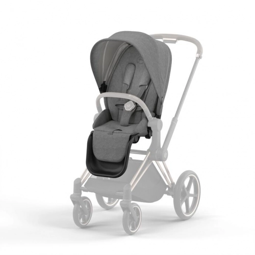 Cybex e-Priam Manhattan Grey Plus Rosegold frame Bērnu rati 4in1
