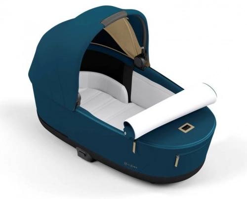Cybex e-Priam Mountain Blue Chrome black frame Bērnu rati 4in1
