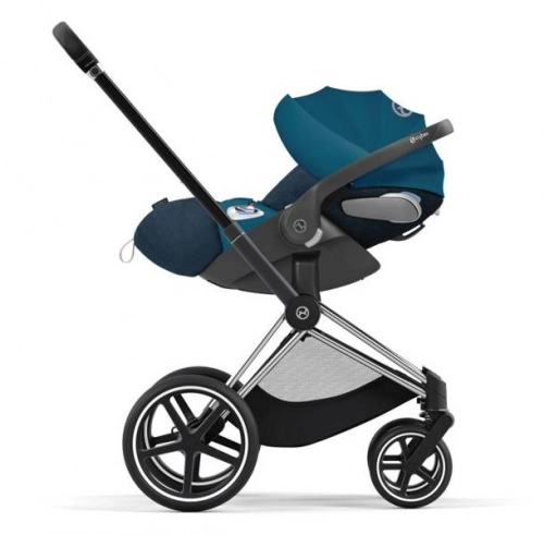 Cybex e-Priam Mountain Blue Chrome black frame Bērnu rati 4in1