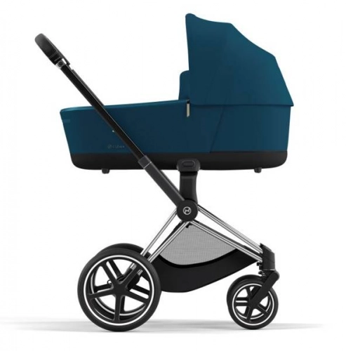 Cybex e-Priam Mountain Blue Chrome black frame Bērnu rati 4in1