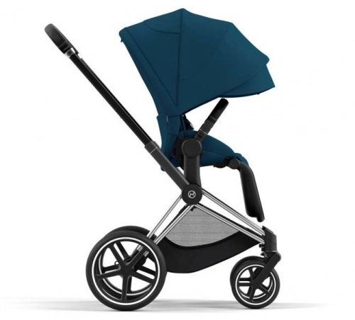 Cybex e-Priam Mountain Blue Chrome black frame Bērnu rati 4in1