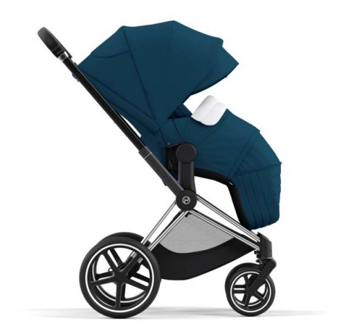 Cybex e-Priam Mountain Blue Chrome black frame Bērnu rati 4in1