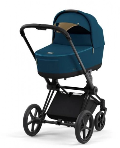 Cybex e-Priam Mountain Blue Matt black frame Bērnu rati 4in1