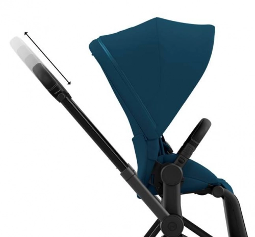 Cybex e-Priam Mountain Blue Matt black frame Bērnu rati 4in1