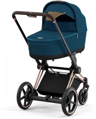 Cybex e-Priam Mountain Blue Rosegold frame Bērnu rati 4in1