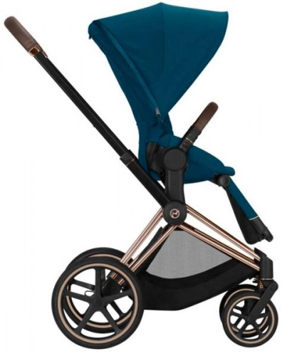 Cybex e-Priam Mountain Blue Rosegold frame Bērnu rati 4in1