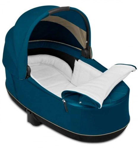 Cybex e-Priam Mountain Blue Rosegold frame Коляска с Люлькой