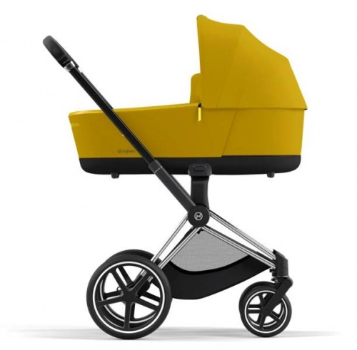 Cybex e-Priam Mustard Yellow Chrome black frame Bērnu rati 4in1