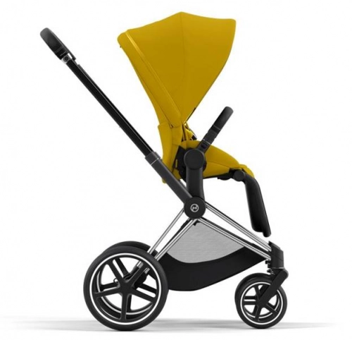 Cybex e-Priam Mustard Yellow Chrome black frame Bērnu rati 4in1
