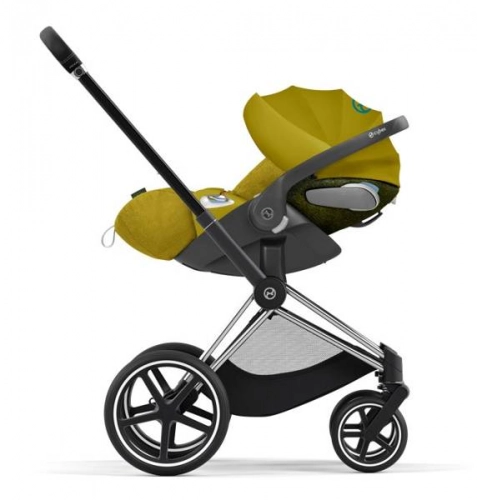 Cybex e-Priam Mustard Yellow Chrome black frame Bērnu rati 4in1