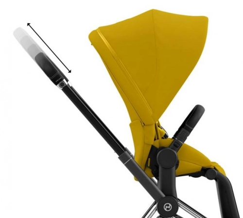 Cybex e-Priam Mustard Yellow Chrome black frame Bērnu rati 4in1