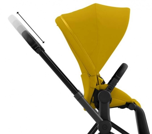 Cybex e-Priam Mustard Yellow Matt black frame Bērnu rati 4in1