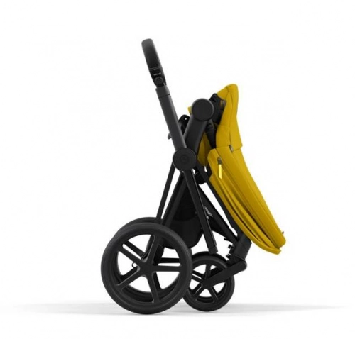 Cybex e-Priam Mustard Yellow Matt black frame Bērnu rati 4in1