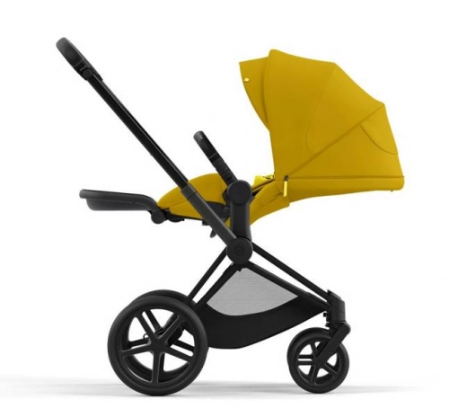Cybex e-Priam Mustard Yellow Matt black frame Bērnu rati 4in1