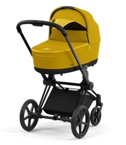 Cybex e-Priam Mustard Yellow Matt black frame Bērnu rati 4in1