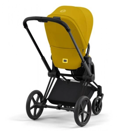 Cybex e-Priam Mustard Yellow Matt black frame Bērnu rati 4in1