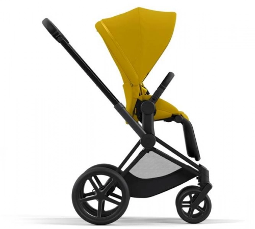 Cybex e-Priam Mustard Yellow Matt black frame Bērnu rati 4in1