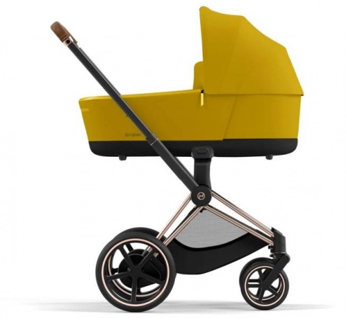 Cybex e-Priam Mustard Yellow Rosegold frame Bērnu rati 4in1