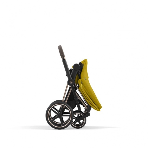 Cybex e-Priam Mustard Yellow Rosegold frame Bērnu rati 4in1