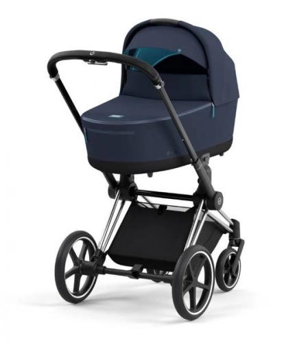 Cybex e-Priam Nautical Blue Chrome black frame Bērnu rati 4in1