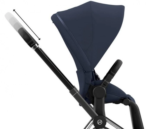 Cybex e-Priam Nautical Blue Chrome black frame Bērnu rati 4in1