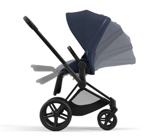 Cybex e-Priam Nautical Blue Matt black frame Bērnu rati 4in1