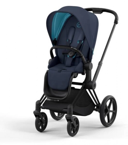 Cybex e-Priam Nautical Blue Matt black frame Bērnu rati 4in1