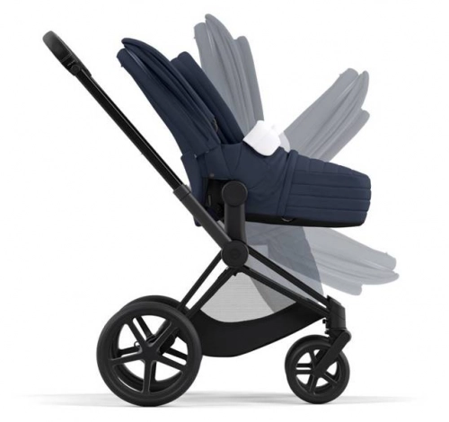 Cybex e-Priam Nautical Blue Matt black frame Bērnu rati 4in1