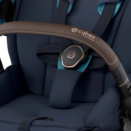 Cybex e-Priam Nautical Blue Rosegold frame Прогулочная коляска