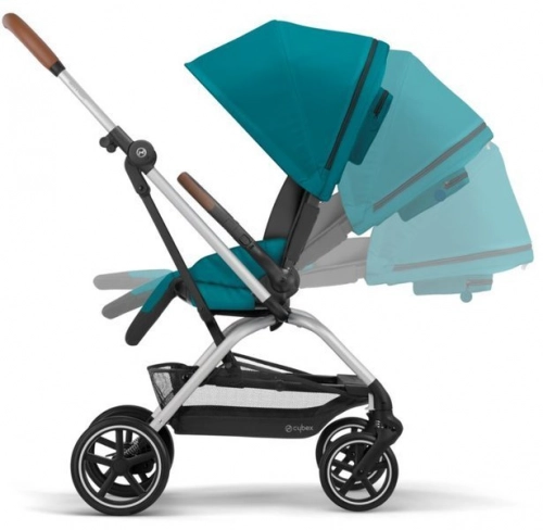 Cybex Eezy S Twist +2 River Blue Pastaigu ratiņi