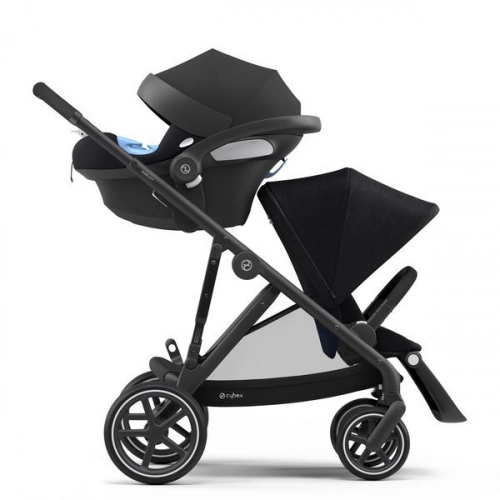Cybex Gazelle S Deep Black + Aton M I-Size Dvīņu rati