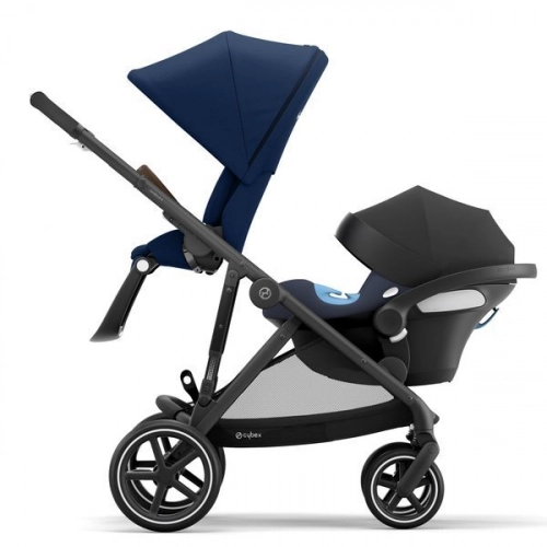 Cybex Gazelle S Navy Blue + Aton M I-Size Dvīņu rati