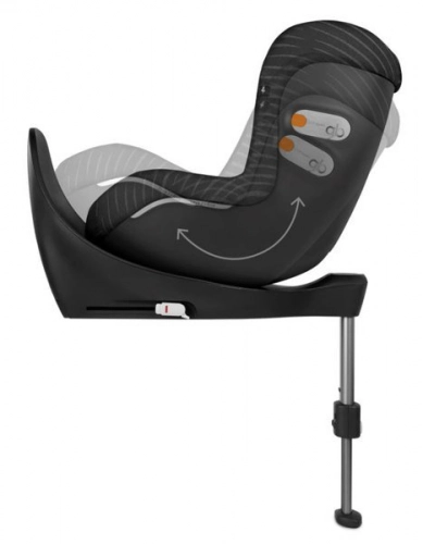 Cybex GB Vaya 2 I-size 360 Lux Black Bērnu autosēdeklis 0-18 kg