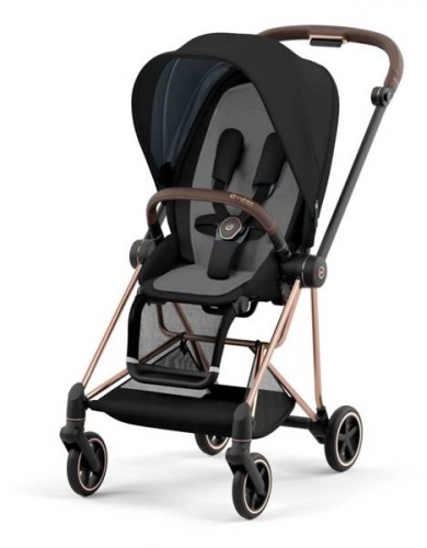 Cybex Mios 3.0 + Cloud Z2 i-Size Deep Black + Rose gold frame Детская коляска 3in1