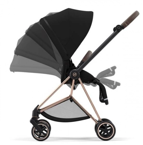 Cybex Mios 3.0 + Cloud Z2 i-Size Deep Black + Rose gold frame Детская коляска 3in1