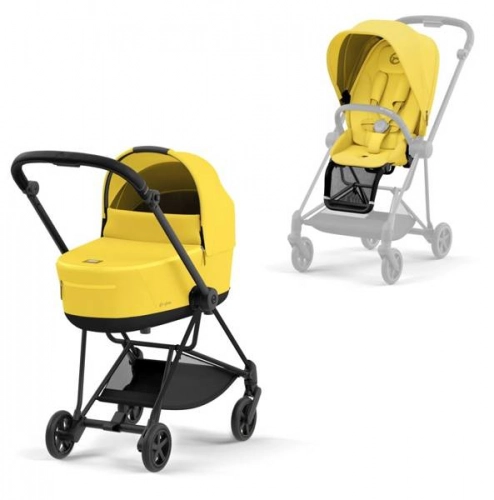 Cybex Mios 3.0 + Cloud Z2 i-Size Mustard Yellow + Matt black frame Детская коляска 3in1