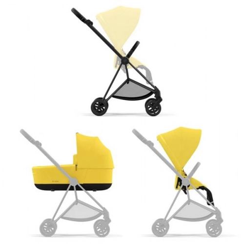 Cybex Mios 3.0 + Cloud Z2 i-Size Mustard Yellow + Matt black frame Детская коляска 3in1
