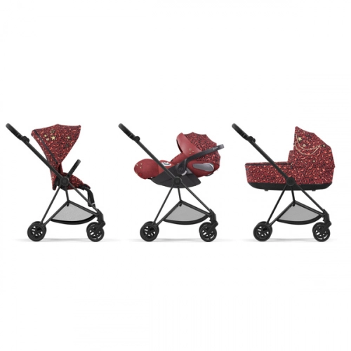 Cybex Mios 3.0 + Cloud Z2 i-Size Rosenrot Red + Rose gold frame Детская коляска 3in1