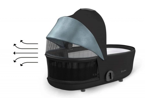Cybex Mios 3.0 Deep Black + Cloud Z I-Size + Chrome Black frame Детская коляска 4in1