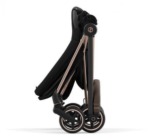 Cybex Mios 3.0 Deep Black + Cloud Z I-Size + Rose gold frame Детская коляска 4in1